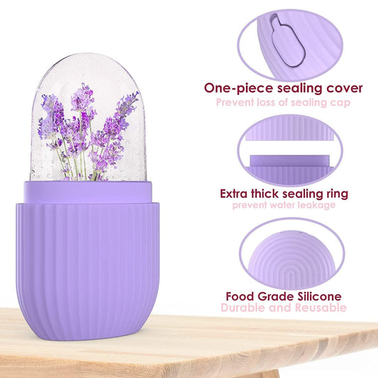 Aforword Silicone Ice Face Roller – Reusable Facial Ice Cube Mold for Skin Care & Massage