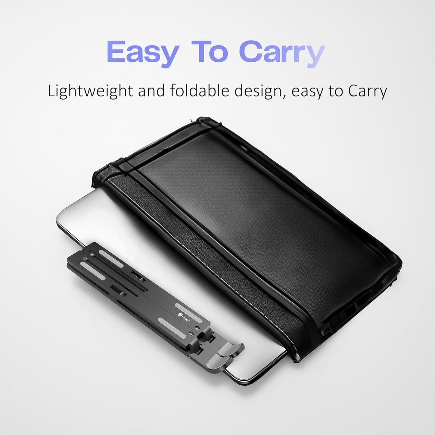 Aforword Adjustable Aluminium Laptop Stand – Foldable Portable Desk Stand for Laptop & Tablet