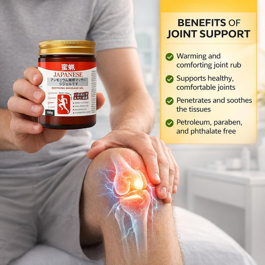 Aforword Japanese Instant Pain Relief Soothing Massage Gel | Fast-Acting Muscle & Joint Comfort | With Mugwort Oil, Camphor & Lactic Acid | Relief for Back, Neck, Shoulders & Knees
