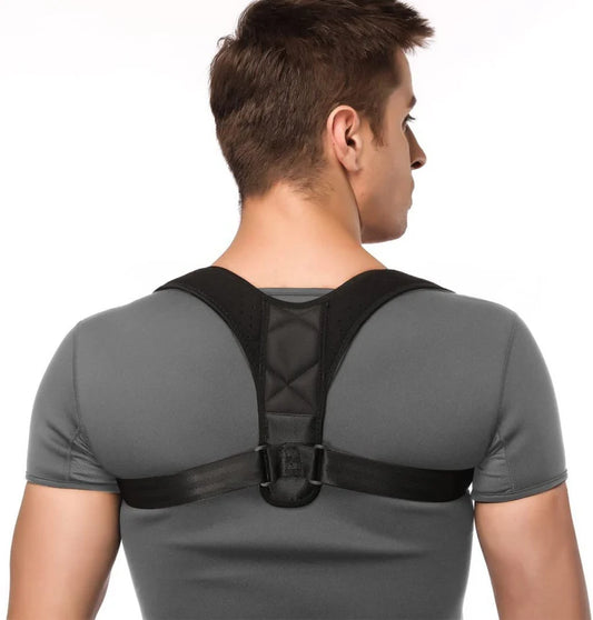 Aforword Adjustable Posture Corrector Belt for Men & Women | Upper Back & Shoulder Support Brace & Back Pain Relief
