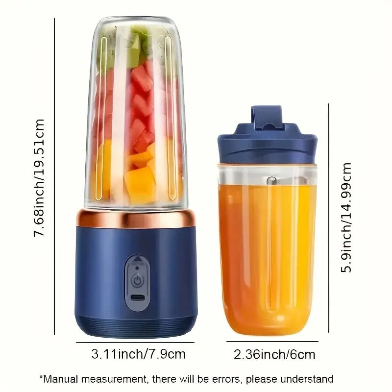 Aforword Compact USB Rechargeable Mini Blender for Juices Smoothies and Shakes